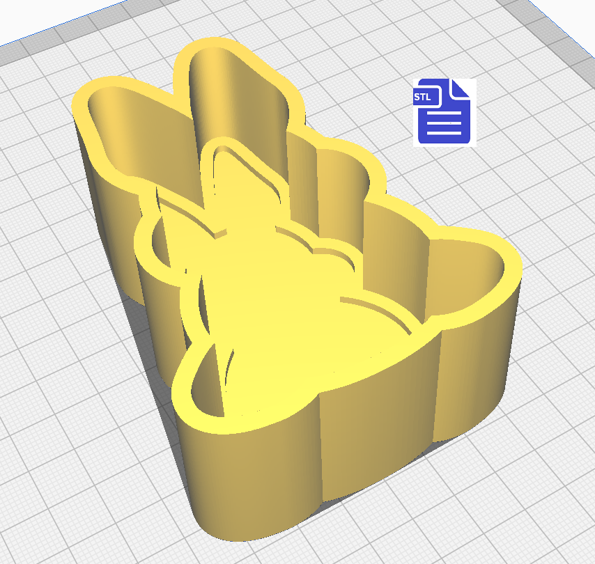 1pc Easter Bunny Bath Bomb Mold STL File - digital download for 3D printing - FILE ONLY - The Crafts and Glitter Shop