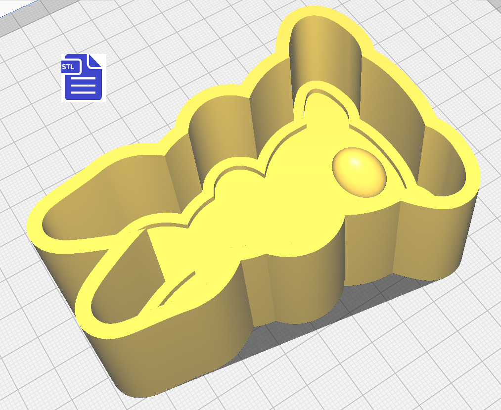 1pc Easter Bunny Bath Bomb Mold STL File - digital download for 3D printing - FILE ONLY - The Crafts and Glitter Shop