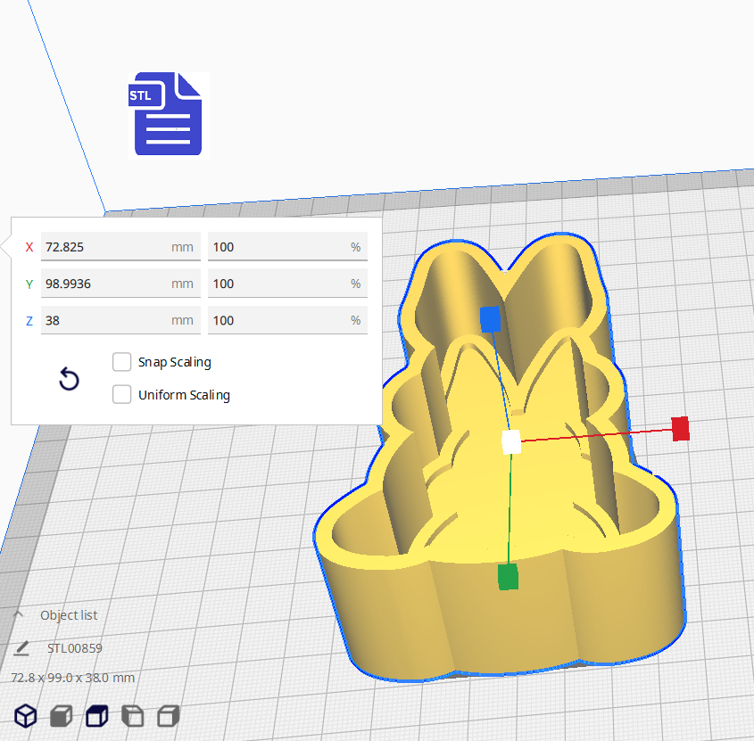 1pc Easter Bunny Bath Bomb Mold STL File - digital download for 3D printing - FILE ONLY - The Crafts and Glitter Shop