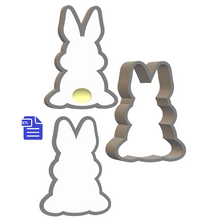 Load image into Gallery viewer, 3pc Easter Bunny Bath Bomb Mold STL File - digital download for 3D printing - FILE ONLY