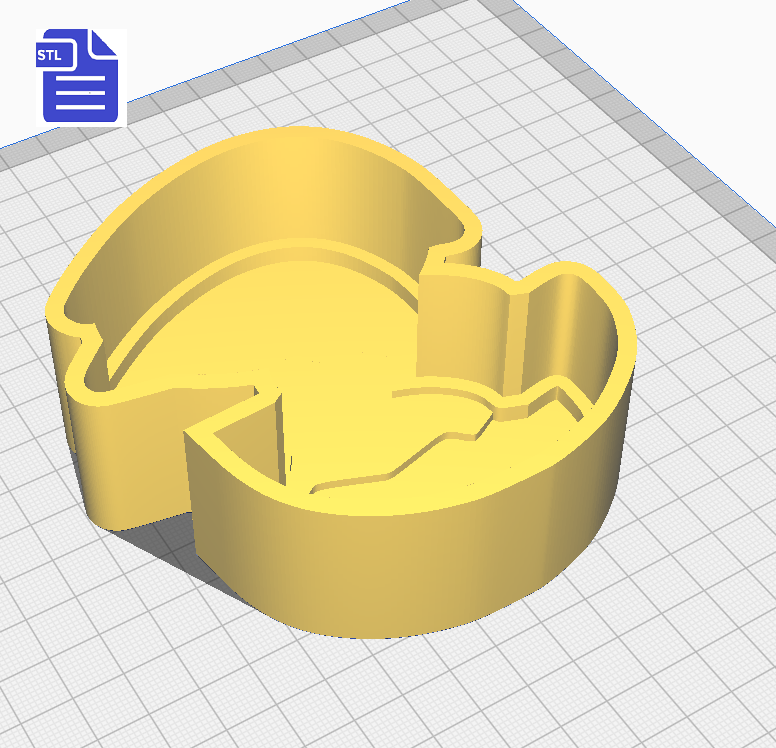 1pc Hatching Chick Bath Bomb Mold STL File - digital download for 3D printing - FILE ONLY