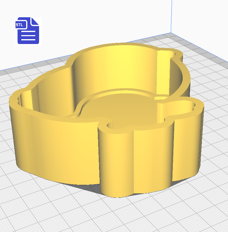 1pc Chick Bath Bomb Mold STL File - for 3D printing - FILE ONLY