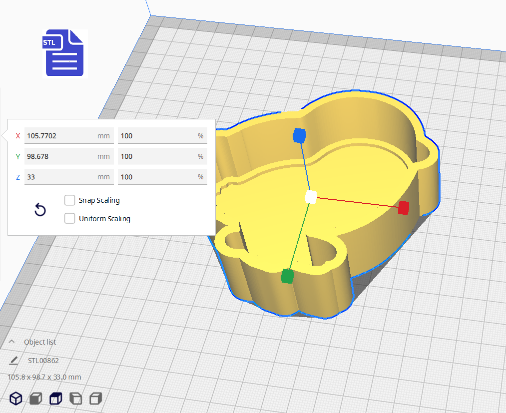 1pc Chick Bath Bomb Mold STL File - for 3D printing - FILE ONLY