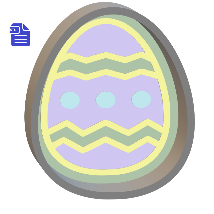 1pc Easter Egg Bath Bomb Mold STL File - for 3D printing - FILE ONLY
