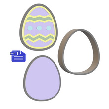 Load image into Gallery viewer, 3pc Easter Egg Bath Bomb Mold STL File - for 3D printing - FILE ONLY