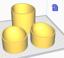 Load image into Gallery viewer, 3pc 3D Egg Bath Bomb Mold STL File - for 3D printing - FILE ONLY