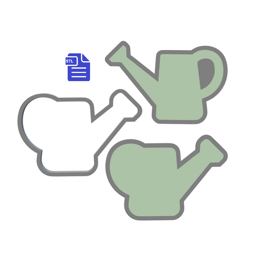 3pc Watering Can Bath Bomb Mold STL File - for 3D printing - FILE ONLY - The Crafts and Glitter Shop