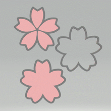 Load image into Gallery viewer, 3pc Cherry Blossom Bath Bomb Mold STL File - for 3D printing - FILE ONLY