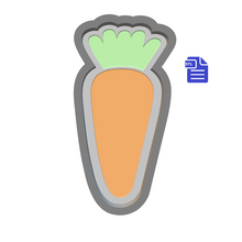 Load image into Gallery viewer, 1pc Carrot Bath Bomb Mold STL File - for 3D printing - FILE ONLY