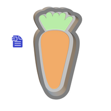 Load image into Gallery viewer, 1pc Carrot Bath Bomb Mold STL File - for 3D printing - FILE ONLY