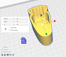 Load image into Gallery viewer, 1pc Carrot Bath Bomb Mold STL File - for 3D printing - FILE ONLY