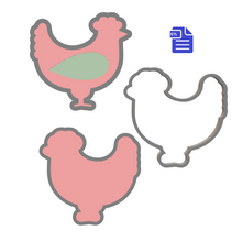 Load image into Gallery viewer, 3pc Chicken Bath Bomb Mold STL File - for 3D printing - FILE ONLY