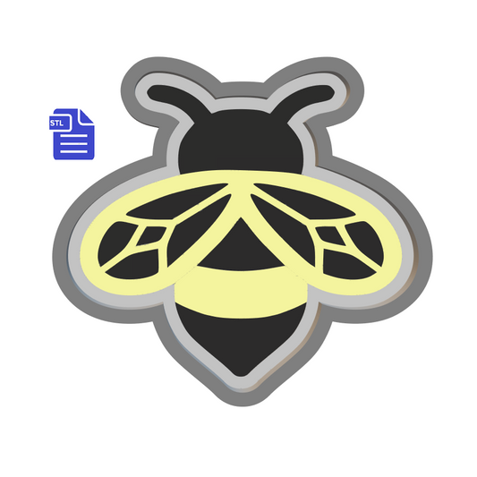 1pc Bee Bath Bomb Mold STL File - for 3D printing - FILE ONLY