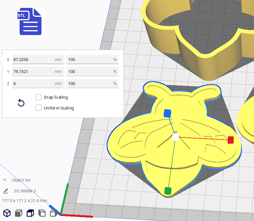 3pc Bee Bath Bomb Mold STL File - for 3D printing - FILE ONLY - The Crafts and Glitter Shop