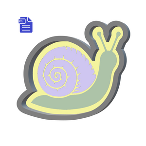 1pc Snail Bath Bomb Mold STL File - for 3D printing - FILE ONLY