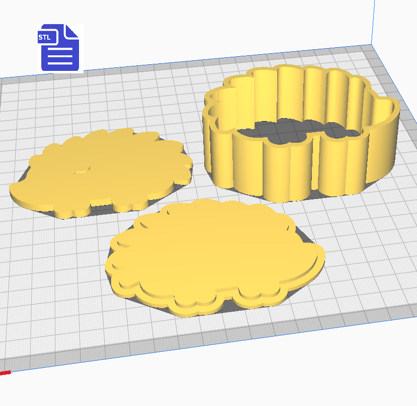 3pc Hedgehog Bath Bomb Mold STL File - for 3D printing - FILE ONLY - The Crafts and Glitter Shop