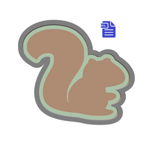 Load image into Gallery viewer, 1pc Squirrel Bath Bomb Mold STL File - for 3D printing - FILE ONLY