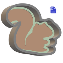 Load image into Gallery viewer, 1pc Squirrel Bath Bomb Mold STL File - for 3D printing - FILE ONLY