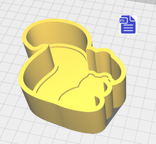 Load image into Gallery viewer, 1pc Squirrel Bath Bomb Mold STL File - for 3D printing - FILE ONLY