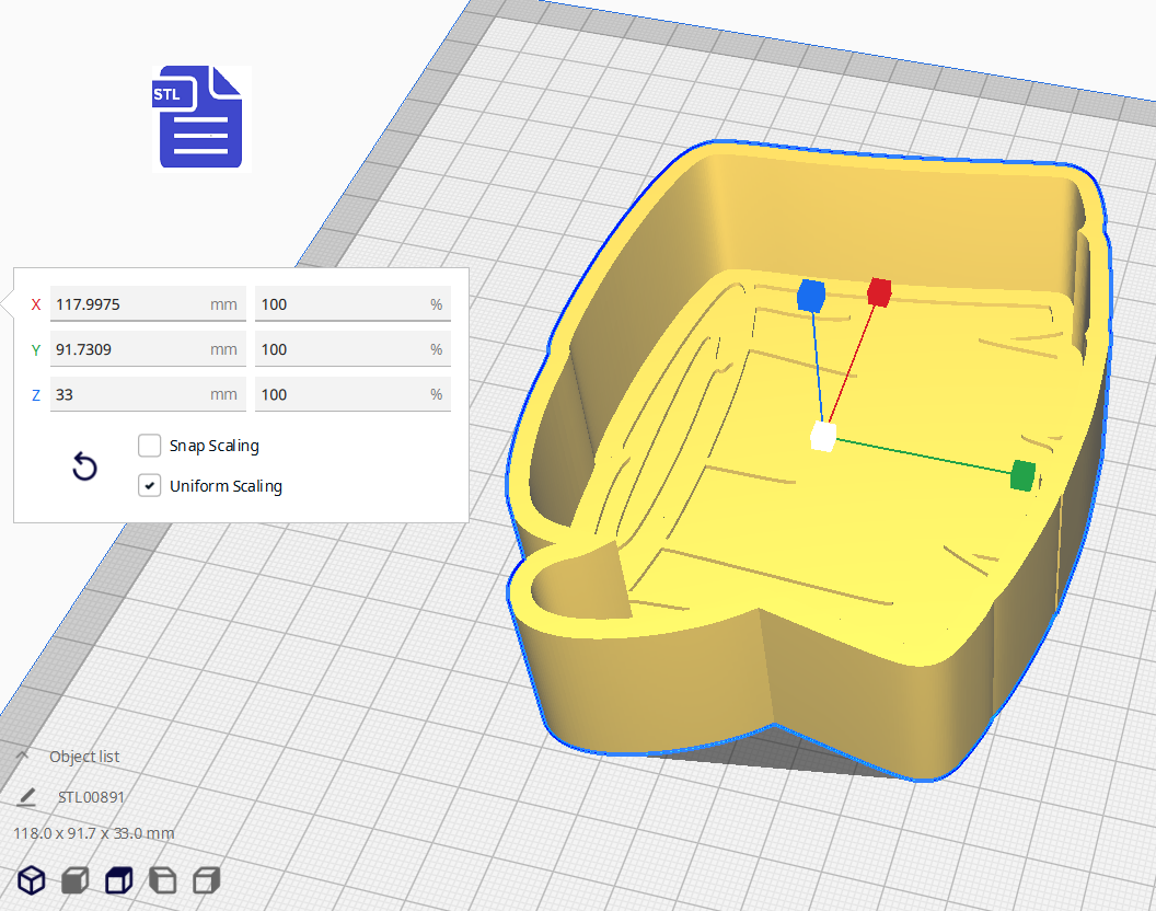 1pc Tree Stump Bath Bomb Mold STL File - for 3D printing - FILE ONLY