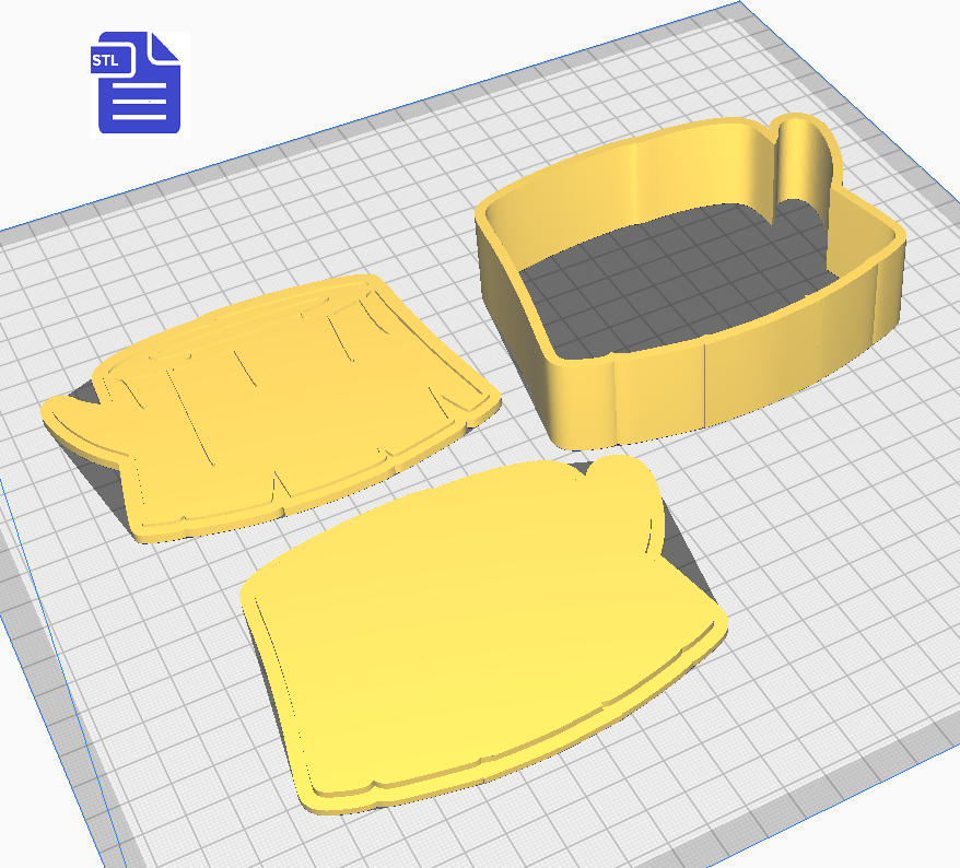 3pc Tree Stump Bath Bomb Mold STL File - for 3D printing - FILE ONLY - The Crafts and Glitter Shop