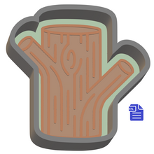 Load image into Gallery viewer, 1pc Tree Log Bath Bomb Mold STL File - for 3D printing - FILE ONLY