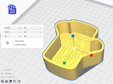 Load image into Gallery viewer, 1pc Tree Log Bath Bomb Mold STL File - for 3D printing - FILE ONLY