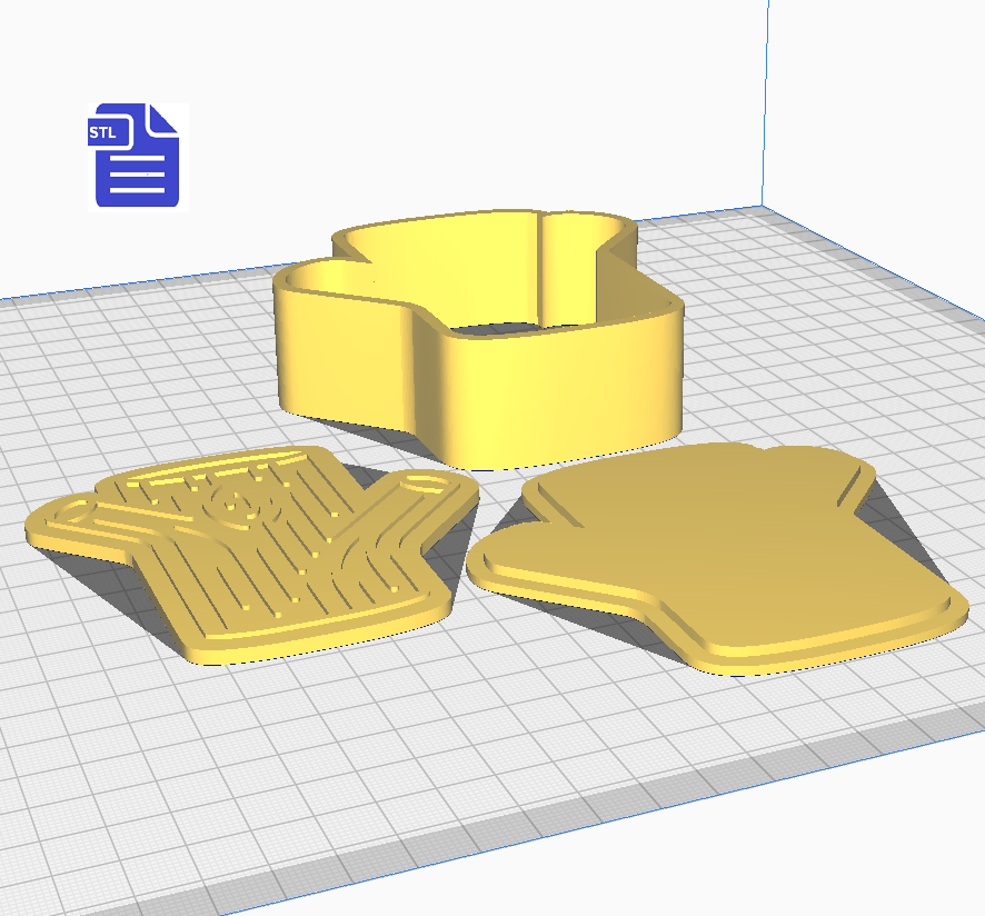 3pc Tree Log Bath Bomb Mold STL File - for 3D printing - FILE ONLY - The Crafts and Glitter Shop