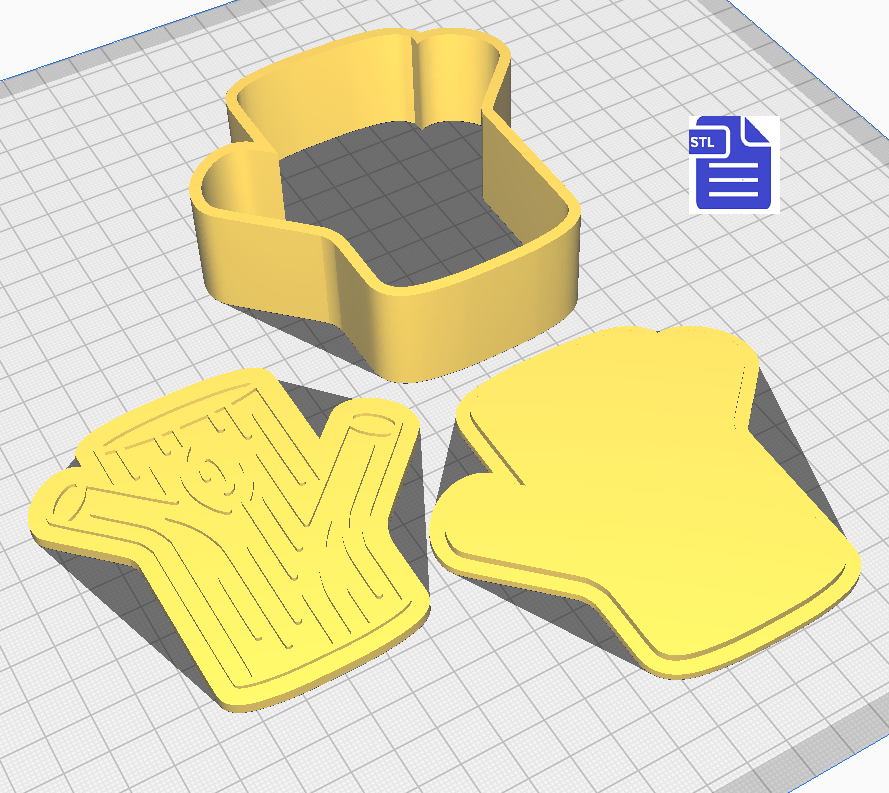 3pc Tree Log Bath Bomb Mold STL File - for 3D printing - FILE ONLY - The Crafts and Glitter Shop