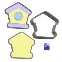 Load image into Gallery viewer, 3pc Birdhouse Bath Bomb Mold STL File - for 3D printing - FILE ONLY
