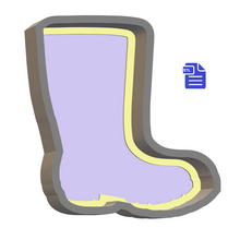 Load image into Gallery viewer, 1pc Wellington Boots Bath Bomb Mold STL File - for 3D printing - FILE ONLY