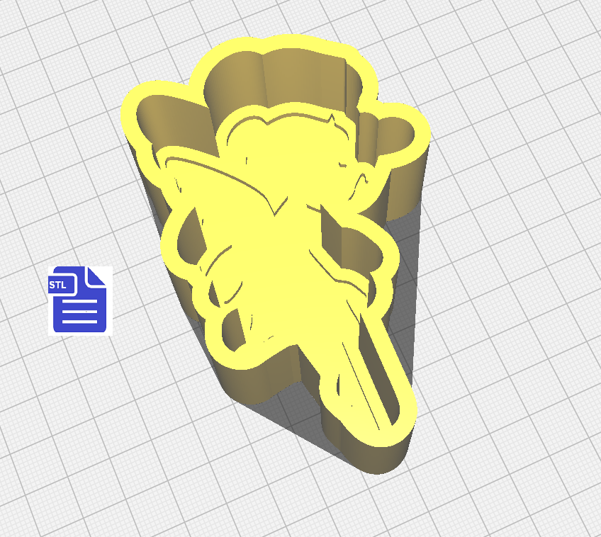 1pc Fairy Bath Bomb Mold STL File - for 3D printing - FILE ONLY