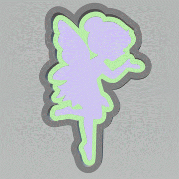 1pc Fairy Bath Bomb Mold STL File - for 3D printing - FILE ONLY