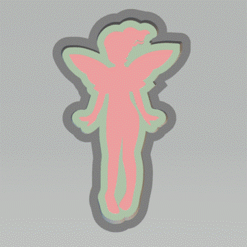 1pc Fairy Bath Bomb Mold STL File - for 3D printing - FILE ONLY