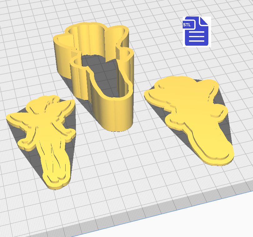 3pc Fairy Bath Bomb Mold STL File - for 3D printing - FILE ONLY - The Crafts and Glitter Shop