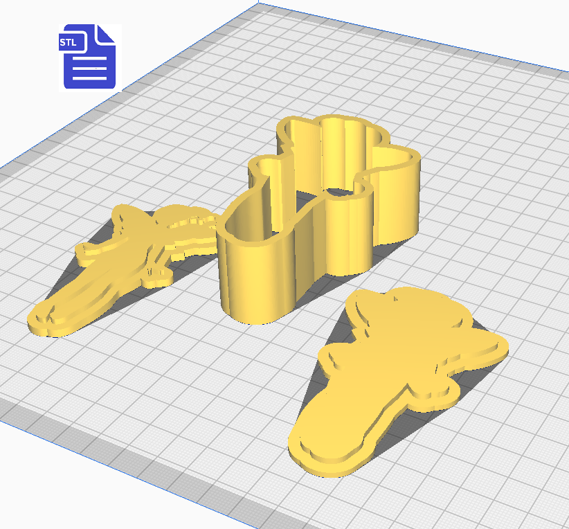 3pc Fairy Bath Bomb Mold STL File - for 3D printing - FILE ONLY - The Crafts and Glitter Shop