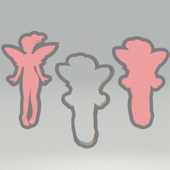 3pc Fairy Bath Bomb Mold STL File - for 3D printing - FILE ONLY - The Crafts and Glitter Shop