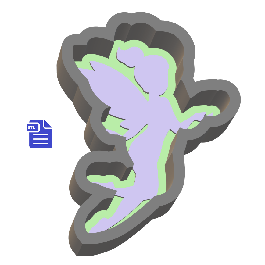 1pc Fairy Bath Bomb Mold STL File - for 3D printing - FILE ONLY