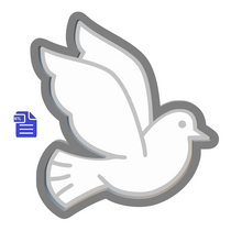 Load image into Gallery viewer, 1pc Dove Bath Bomb Mold STL File - for 3D printing - FILE ONLY