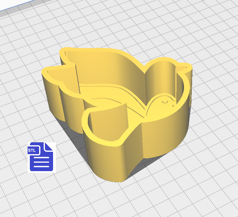 1pc Dove Bath Bomb Mold STL File - for 3D printing - FILE ONLY