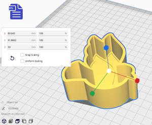 1pc Dove Bath Bomb Mold STL File - for 3D printing - FILE ONLY