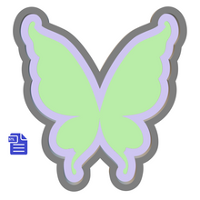 Load image into Gallery viewer, 1pc Fairy Wings Bath Bomb Mold STL File - for 3D printing - FILE ONLY