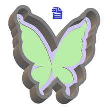 Load image into Gallery viewer, 1pc Fairy Wings Bath Bomb Mold STL File - for 3D printing - FILE ONLY