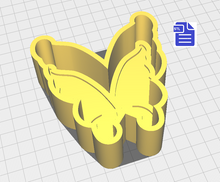 Load image into Gallery viewer, 1pc Fairy Wings Bath Bomb Mold STL File - for 3D printing - FILE ONLY