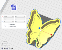 Load image into Gallery viewer, 1pc Fairy Wings Bath Bomb Mold STL File - for 3D printing - FILE ONLY