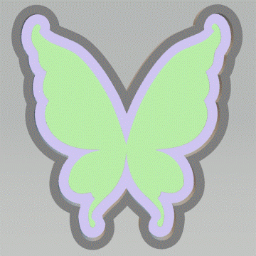 1pc Fairy Wings Bath Bomb Mold STL File - for 3D printing - FILE ONLY