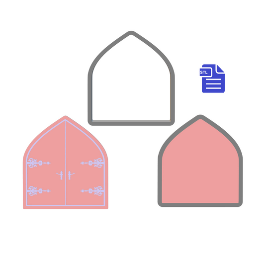 3pc Fairy Princess Castle Door Bath Bomb Mold STL File - for 3D printing - FILE ONLY - The Crafts and Glitter Shop
