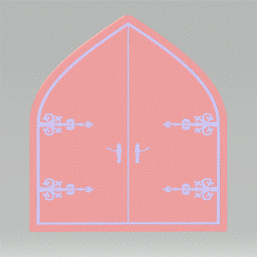 Fairy Princess Castle Door STL File - for 3D printing - FILE ONLY - The Crafts and Glitter Shop