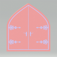 Load image into Gallery viewer, Fairy Princess Castle Door STL File - for 3D printing - FILE ONLY