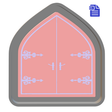 Load image into Gallery viewer, Fairy Princess Castle Door Silicone Mold Housing STL File - for 3D printing - FILE ONLY